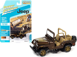 Jeep CJ-5 Mocha Brown Metallic w Golden Eagle Graphics Classic Gold Collection S - £14.57 GBP