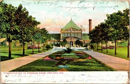 Vtg Postcard 1907 UDB Conservatory In Douglas Park - Chicago, Illinois - £4.60 GBP