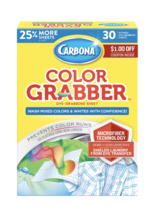 Carbona Color Grabber In-Wash Dye Grabbing Sheets, Box of 30 Sheets - £7.02 GBP