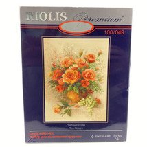 Riolis Cross Stitch Kit Premium Tea Roses 100/049  - £67.58 GBP