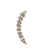VTG Crescent Moon AB Rhinestone Brooch Galaxy Retro Mod MCM Art Deco Estate - $335.40 MXN