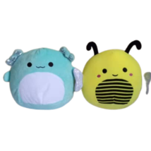 Squishmallow Plush Toy Stuffed Animal 8&#39;&#39; 2&#39;s - Green Axolotl &amp; Bee NOT ... - £24.91 GBP