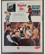 PEPSI Cola ~ Vintage ~ 1967 ~ Classic ~ Look Magazine Advertising ~ 10&quot; ... - £17.88 GBP