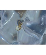 14k .25ct Fire Opal Solitaire Pendant Drop Necklace YG 18&quot; 1.0Gr New Tg ... - €84,41 EUR