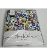NEW Anne de Solene Paresse Percale 100% Cotton Queen Flat Sheet Floral 9... - $59.20