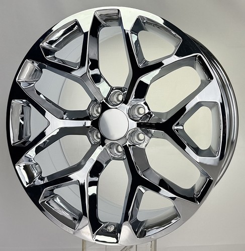 ONE SINGLE Chrome 22" Snowflake Wheel Rim For 2000-2025 GMC Sierra Yukon Denali Item image 5