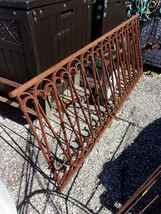 beautiful antique wrought iron fence railing section solid iron extremely heavy - £115.09 GBP