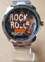 Rock N Roll Music Guitar Retro Style Rare Quality Wrist Watch  - £27.68 GBP