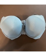 Victoria&#39;s Secret Bra Navy Blue 34DD Smooth Cup T-shirt Push Up Blue Teal - $266.17 MXN