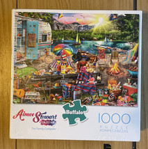 Aimee Stewart &quot;The Family Campsite&quot; 1000 Piece Puzzle Buffalo Games New Sealed - $26.50
