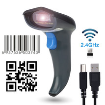 2.4G Bluetooth Wireless Laser Usb Barcode Scanner Scan Gun Label Reader Pos New - £199.91 GBP