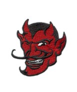 RED DEVIL IRON ON PATCH 2.5&quot; Outlaw Biker Smiling Demon Embroidered Appl... - $111.80 MXN