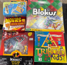 Lot of 6 Family Game Night Kids Fun Classic Games Mixed Lot Incredibles ... - $13.81
