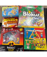 Lot of 6 Family Game Night Kids Fun Classic Games Mixed Lot Incredibles ... - $13.81