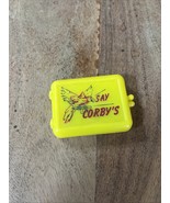Say CORBY&#39;S Whiskey Advertising Plastic Bobby Pin Case - W/14 Vintage Bo... - $225.25 MXN