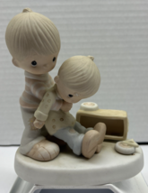 Vtg. Precious Moments “Love Lifted Me” Figurine – 1983 Hourglass Mark – ... - $15.83