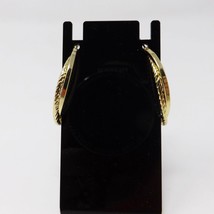 1" Gold Hoop Fashion Pierced Earrings - New - £7.02 GBP