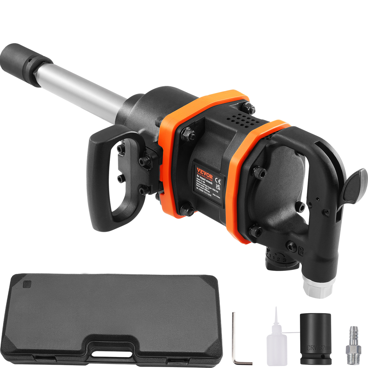 VEVOR 1 Inch Air Impact Wrench, Up to 3160ft-lbs High Reverse Torque for... - $135.99