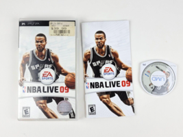 NBA Live 09 Sony PSP 2008 AE Sports 100% Complete Case is Cracked Good C... - $19.79