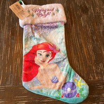 Ruz Disney Princess The Little Mermaid Ariel Christmas Holiday Stocking New - $17.00