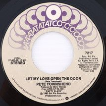Pete Townshend – Let My Love Open The Door / And I Moved - 45 rpm ATCO 7217 - £8.90 GBP