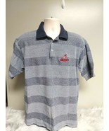 Cross Creek Golf Polo Shirt Mens L Cleveland Indians Chief Wahoo Short S... - £13.38 GBP