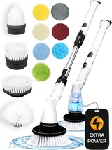 Electric Spin Scrubber Cordless - Bathroom Scrubber With 11 Replaceable ... - $46.99