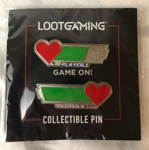 Loot Crate Gaming Partner Couples Matching Game On Collectible Exclusive Pin Set - £3.98 GBP