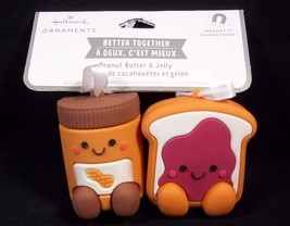 Hallmark Better Together magnetic ornaments Peanut Butter &amp; Jelly 2022 - £11.35 GBP