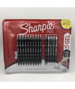 Sharpie S Gel Pens Medium Point 0.7Mm Black Ink &amp; 4 Metal New Opened Mis... - £14.01 GBP