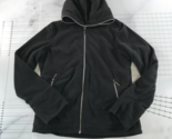 Scottevest Hoodie Womens Medium Black Full Zip Hood Utility Pockets Chlo... - $59.39