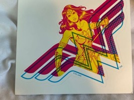 Wonder Woman DC Comics Sticker Vinyl Decal Loot Crate Box Exclusive New Retro - £11.18 GBP