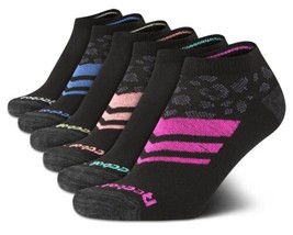 Reebok Women&#39;s Athletic Socks  Low Cut 6 Pack, Size 4-10, Lightweight Black - £19.85 GBP