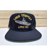 Vintage USS Tripoli MILITARY Hat LPH-10 Ship Hat New Made In USA New Era... - $29.60