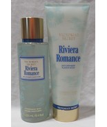 Victoria&#39;s Secret Fragrance Mist &amp; Lotion Set Lot of 2 RIVIERA ROMANCE p... - $781.16 MXN