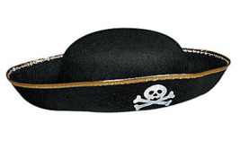1 pc - Kid&#39;s Felt Pirate Hat - #WS25/2051 - $5.99