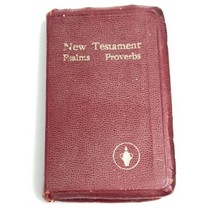 Vintage Gideons Red Pocket New Testament Psalms Proverbs 1969 Edition EUC - £13.12 GBP