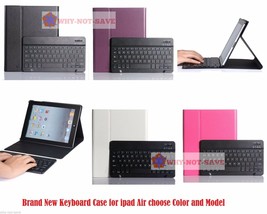 Leather Bluetooth Wireless Keyboard Case Cover with stand for iPad Air 1st 2nd - £38.36 GBP