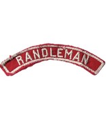 Vtg Randleman 1955 1972 Red White RWS Community Strip Boy Scouts of Amer... - €8,09 EUR