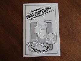 Robeson Preppie Food Processor 5002 Instruction Manual Booklet Replaceme... - $9.93