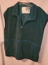Men Wear Guard XL Style 2940 Zip Front Fleece Vest Green Pockets - $14.99