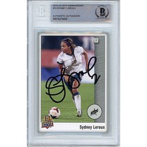 Sydney Leroux USWNT Signed 2014 Upper Deck USA Soccer Beckett BGS On-Car... - $97.98