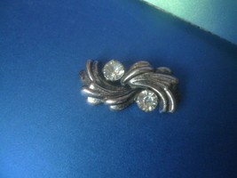 r8 Vintage USSR Soviet Fashion Jewelry Brooch Pin Rhinestones crystals g... - £23.23 GBP