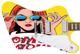 Guitar Skin Wrap Axe Re-Skin Electric Pop Rock Molly Wannabe Groupie Gir... - $34.60+