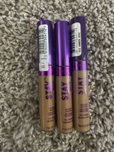 3X Rimmel London Stay Matte Full Coverage Liquid Dark Circle Concealer 512 Amber - £9.74 GBP