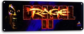 Primal Rage II Classic Atari Arcade Marquee Game Room Wall Decor Metal Tin Sign - £7.77 GBP