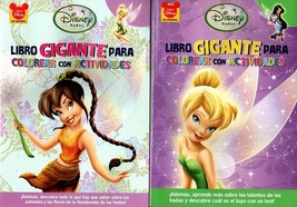Disney Fairies - Spanish - Coloring &amp; Activity Book (Set of 2 Books) - £8.75 GBP