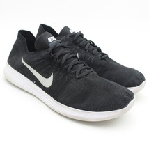 NIKE Free Run Flyknit Mens Black Running Shoes Sneakers Sz 13 880843-001 - £34.82 GBP