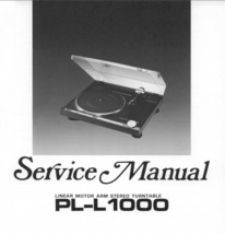 Pioneer PL-L1000 Turntable Service Manual Copy on 4G USB Stick - $18.75