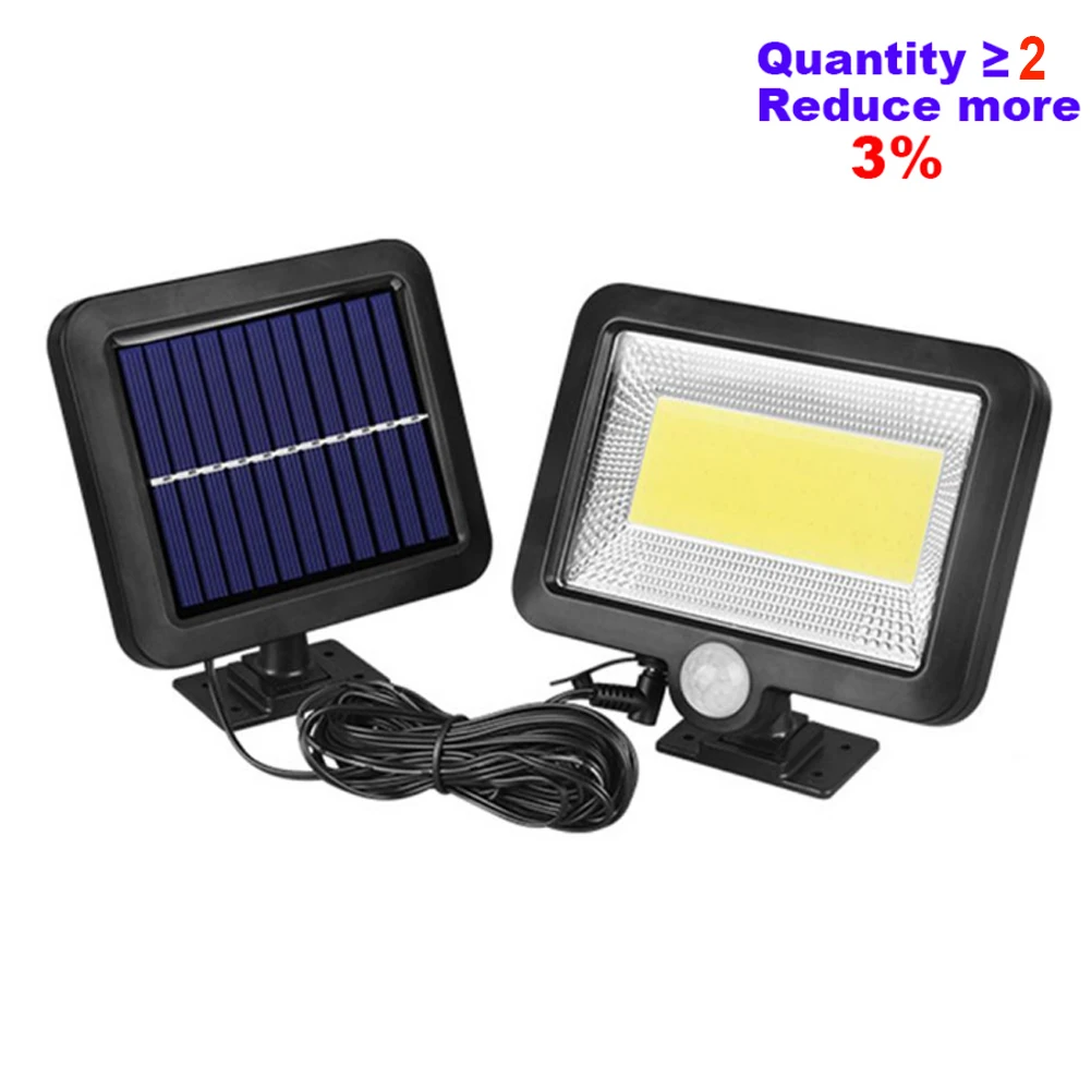 120LED Solar Light Outdoors Motion Sensor Wall Lamp Waterproof Spotlights Emerge - £59.34 GBP